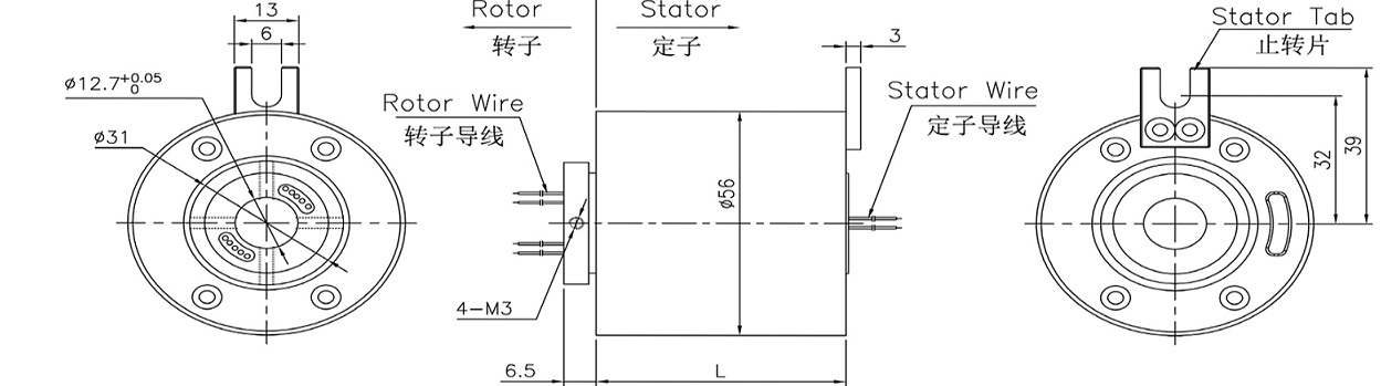 Thermocouple Slip Rings Jsr Ht Series Buy Slip Rings Rotary Union