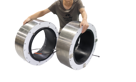 What are the applications for Big through bore slip rings ?